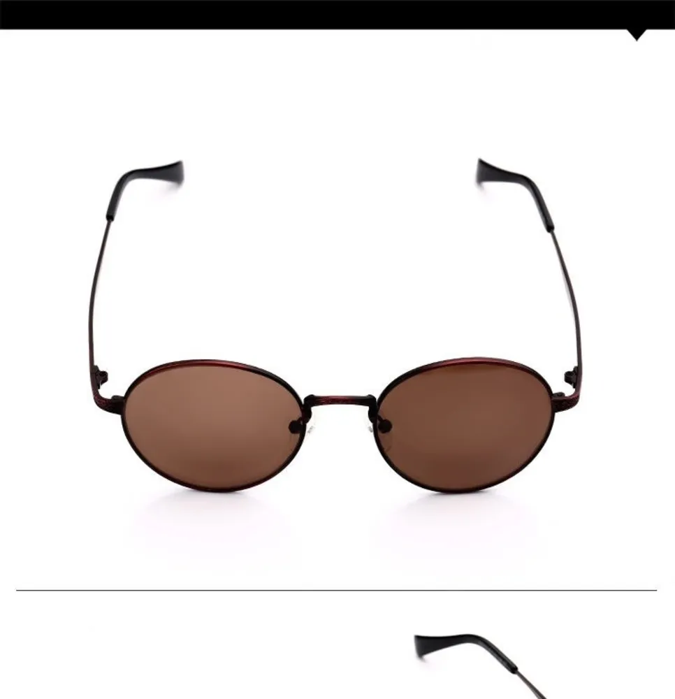 Vazrobe Unisex Glass Sunglasses Men Women Vintage Brown Natural Crystal Lens Sun Glasses for Man Retro Shades Anti Eye Dry2387602