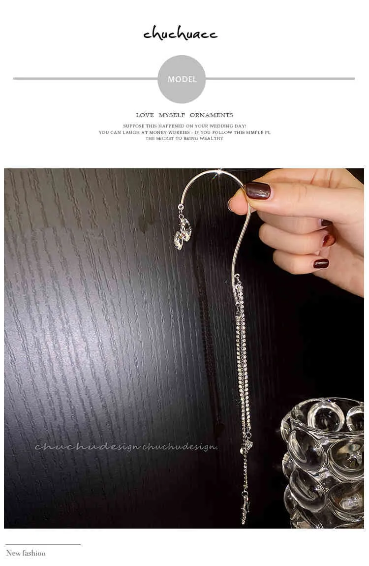925 Sterling Silver Slim Long Spike Piercing Drop Earring Pendiente Rock Punk Fashion Crystal Europeand Wedding Jewelry C0305248J5806130