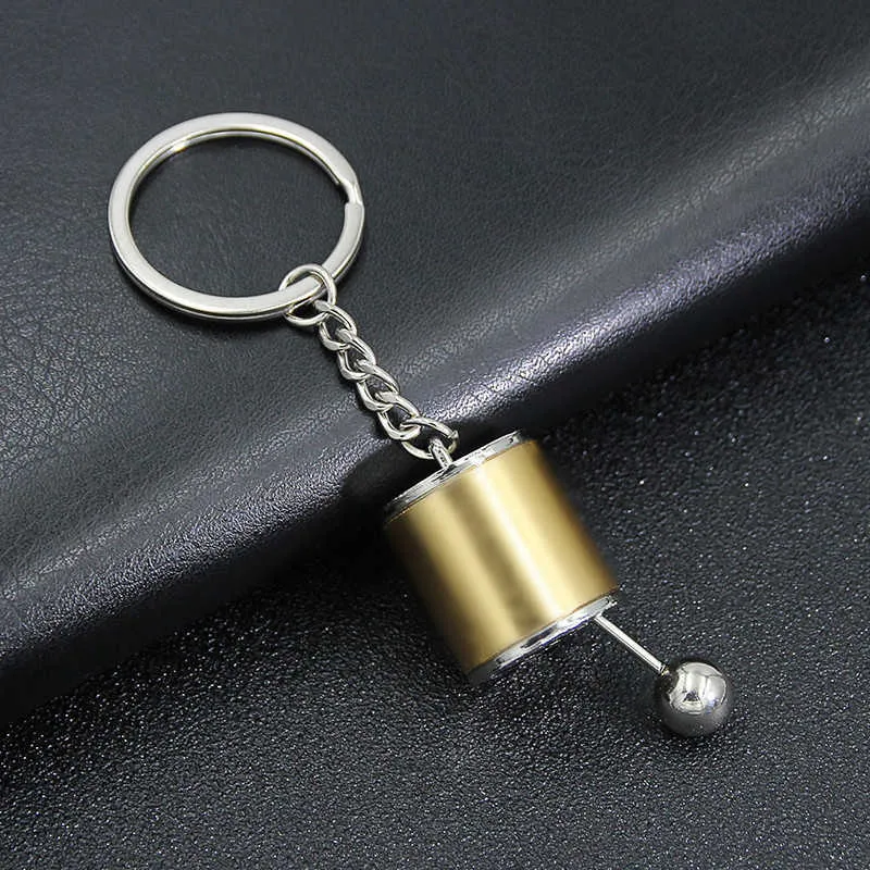 Creative Car 6 Speed Gear Box Gear Head Keychain Manual Transmission LEVER METAL Key Rague Refetting Metal Pendant Pendentif G1019