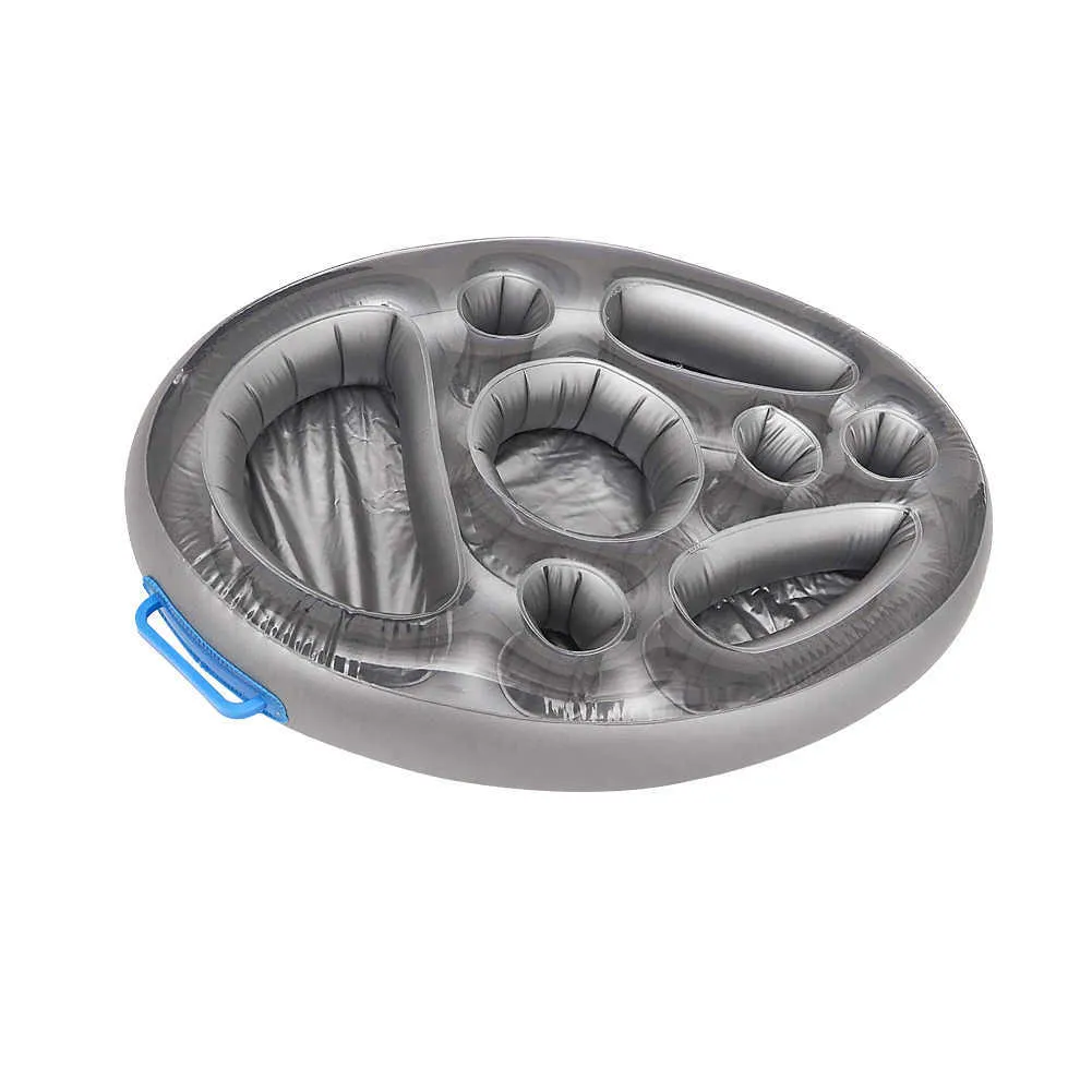 Inflatable Summer Beer Tray With Boat Beer Holder For Pool Parties And