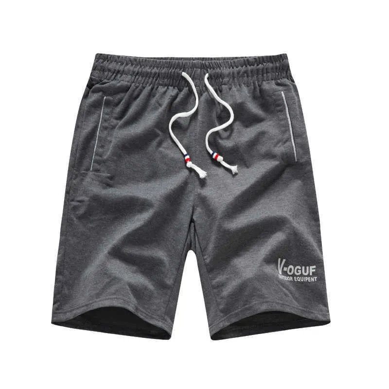 Plus size 6XL Breathable Summer Shorts Men Black Cotton Casual Male Sport Fitness Beach Man Gym Short Pants 210714