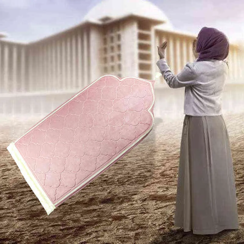 Moslim Gebedsmat Islamitische Gebedskleed Eid Ramadan Gift Moslim Moeders Dag Gift 211204273R