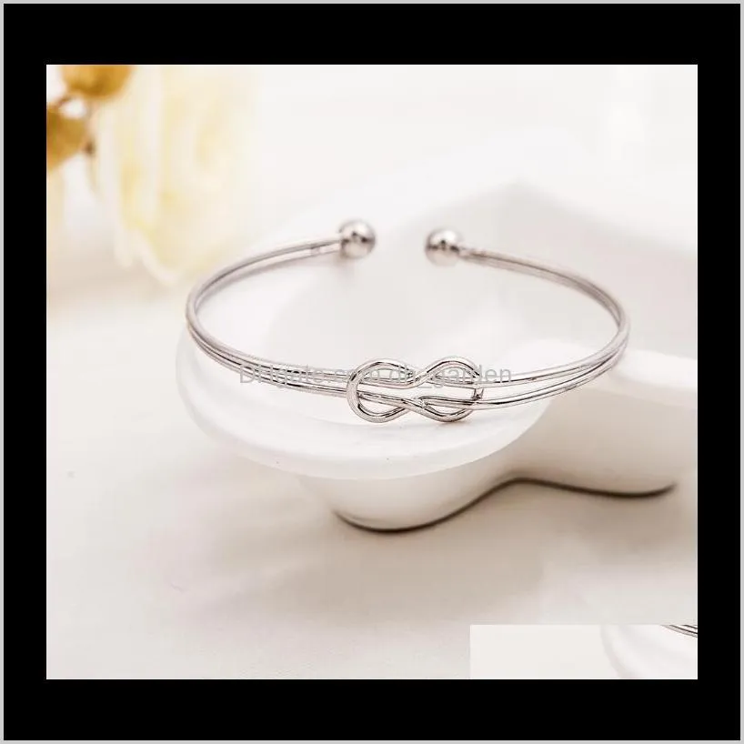 new arrival cross cuff bangle simple beads charm bracelet rose gold silver plated open cuff bangles gift for women