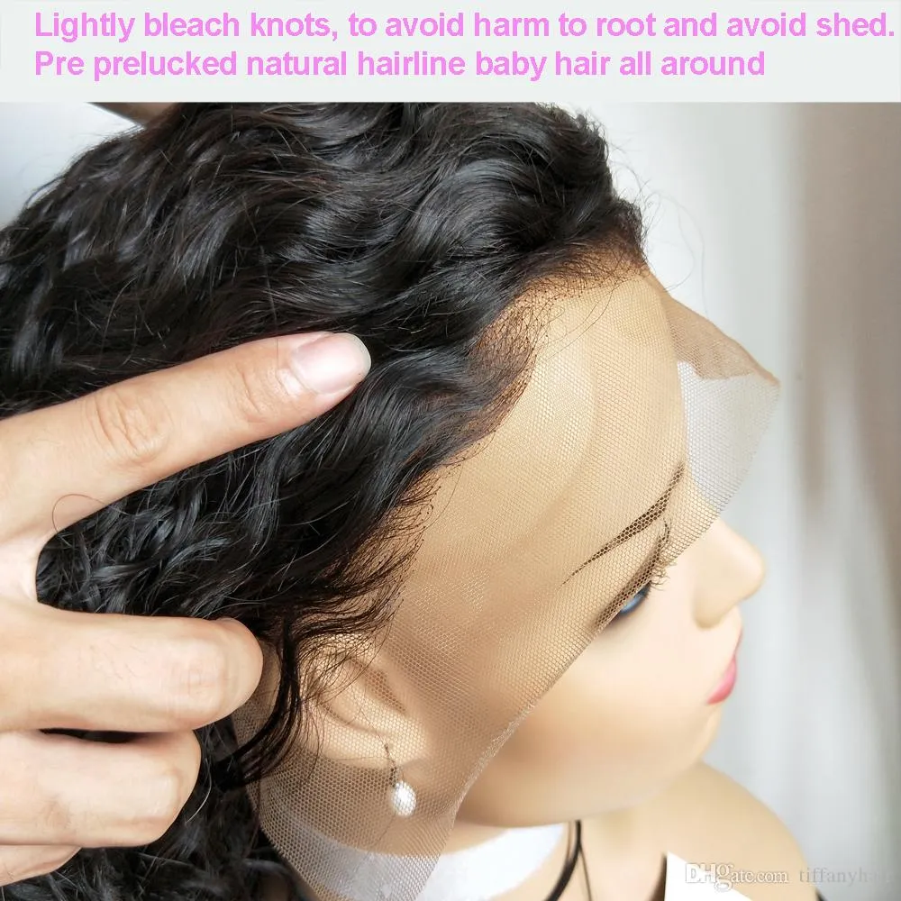 Настоящие волосы черная вода волна вьющиеся парики бразильской девственниц 134 кружевной фронт натуральный отбеливатель роликов HD HD прозрачные с помощью 5188594