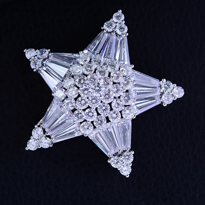 Statement Star Brooch for Women 2021 Fashion Suit Pin Luxury Brand Brooches Jewelry Korea Mens Bouttoniere