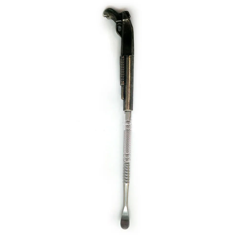 Creative Dabber Tool Gun Nickel Color Wax Pen Dab Nail для контейнера Vapor Pen Kit4242422