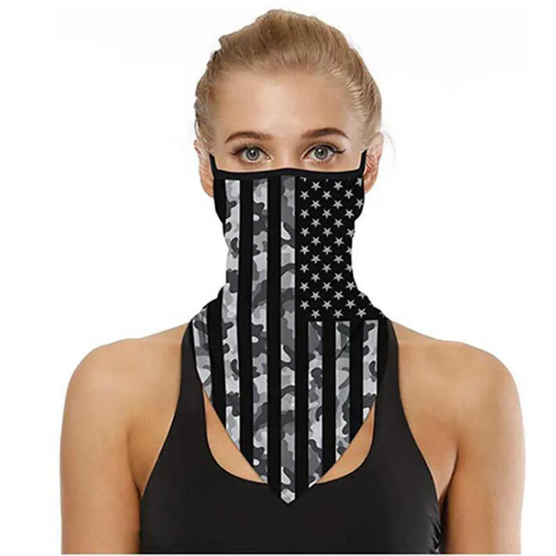 Moda Amerikan Bayrağı Maskesi Erkekler Ve Kadınlar Toz geçirmez Anti-sis Bisiklet Çok fonksiyonlu Boyun Eşarp Toptan