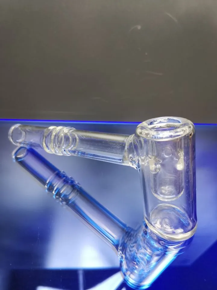 borbulhador de martelo de vidro borbulhador de percolador de vidro cachimbo de água apanhador de cinzas de mão cachimbos de fumo laboratórios para fumar mini narguilé dhping