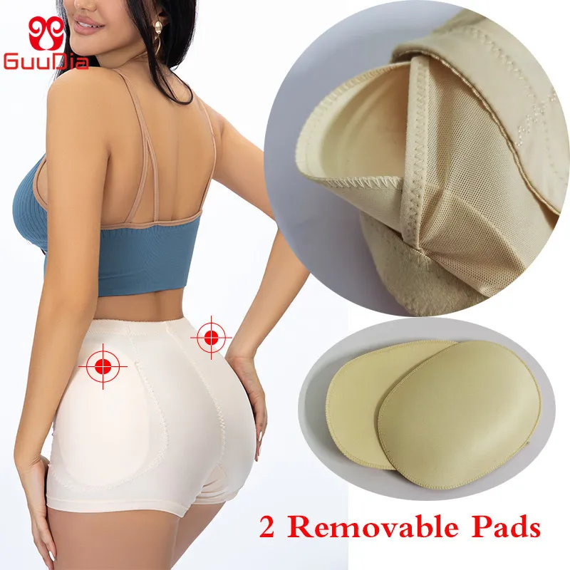 GUUDIA Imbottiture rimovibili Donna Hip Butt Lifter Pantaloncini da ragazzo Spugna imbottita Body Shaper Enhancer Mutandine contenitive Push Up257a