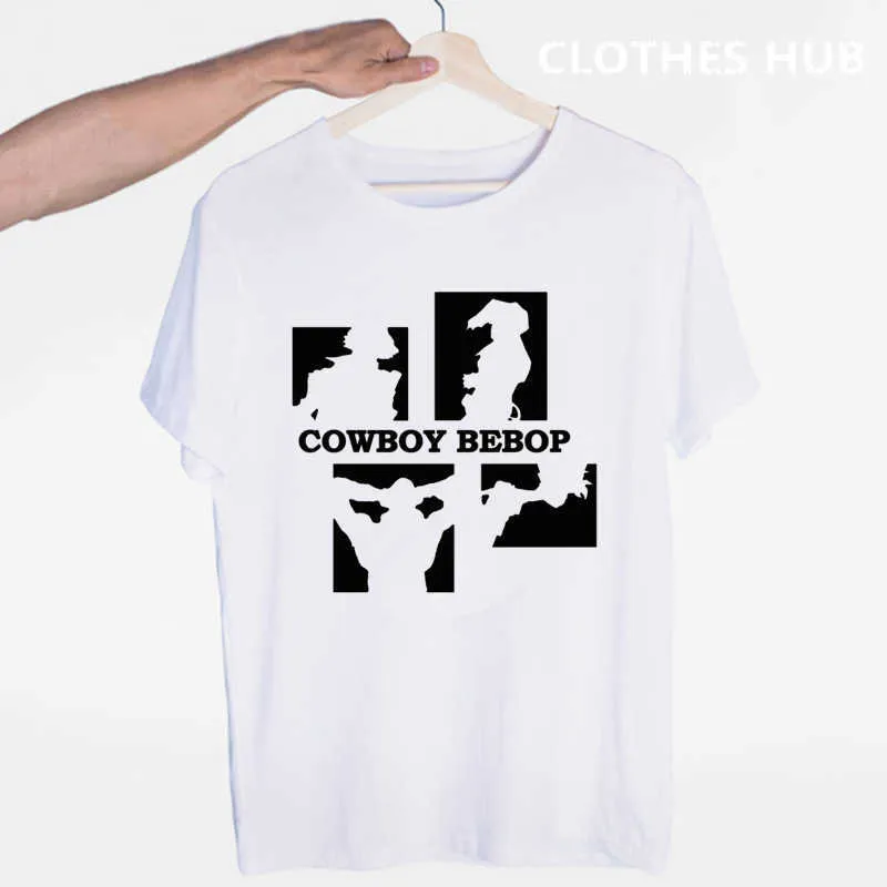 Cowboy bebop japanska anime filmen t-shirt o-neck korta ärmar sommar casual mode unisex män och kvinnor t-shirt x0621