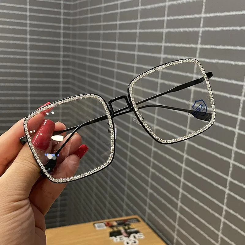Óculos de sol strass multifocal óculos de leitura moda feminina pochromic hyperopia óculos prescrição uv fml224u