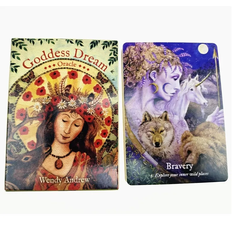 Goddess Dream Oracles Tarot Versione inglese Tarrot for Divination Fate Carte da gioco Gioco da tavolo con guida PDF