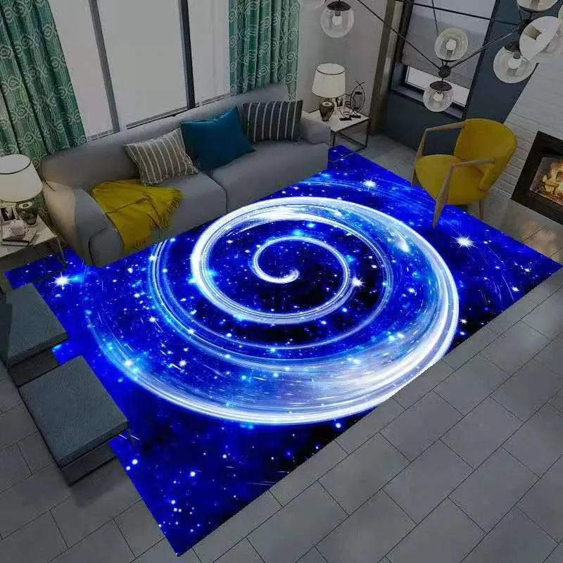 Dywany gwiaździste niebo dywan w salonie dywaniki iluzja dywanika domowa dekoracja sypialnia mata wejściowa drzwi dzieci 302b