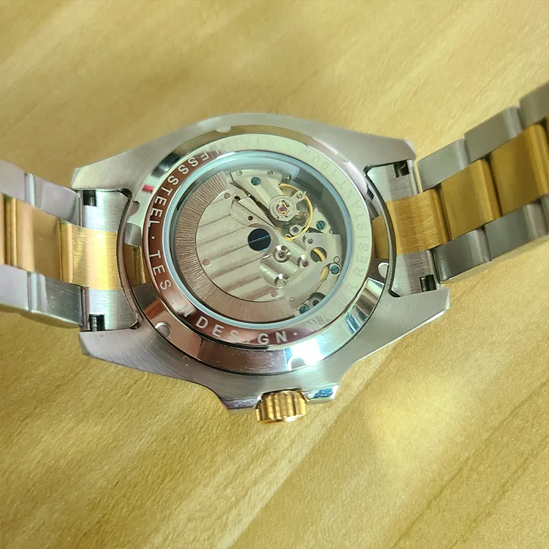 Męskie zegarek automatyczne zegarki mechaniczne 40 mm Sapphire Sapphire zegarek na rękę Modną rękę na rękę Montre de lukse prezenty dla men296a