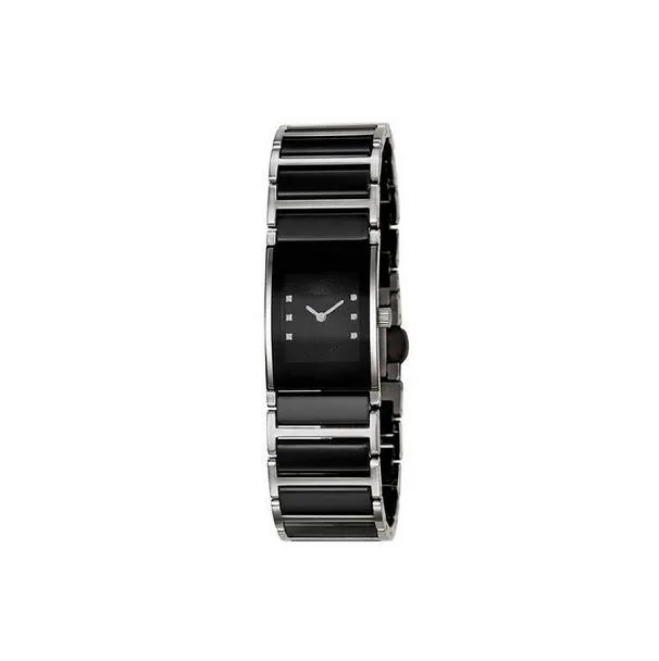 Kadın için En Kaliteli İş Saati Siyah Seramik Saatler Kuvars Hareket Moda Lady Holwatch RD32179P