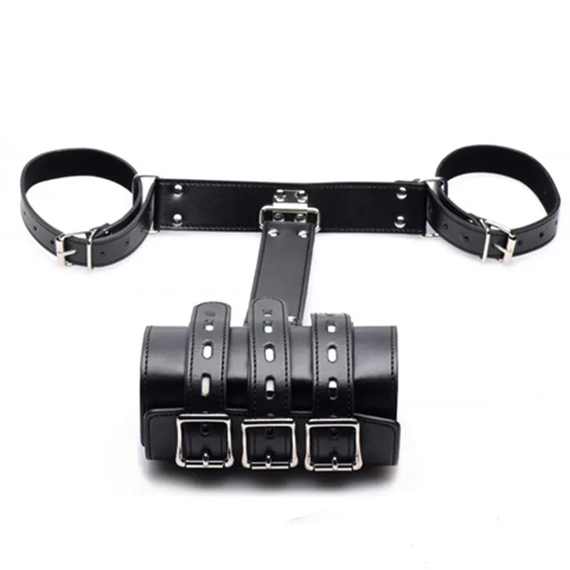 SM PU Cuir Bondage Cuffes Brans Binder Binder RESTRAINTES ARRMES DERRIÈRE ACCESSOIRES EXOTIQUES BDSM FEMMES TOYS5756947