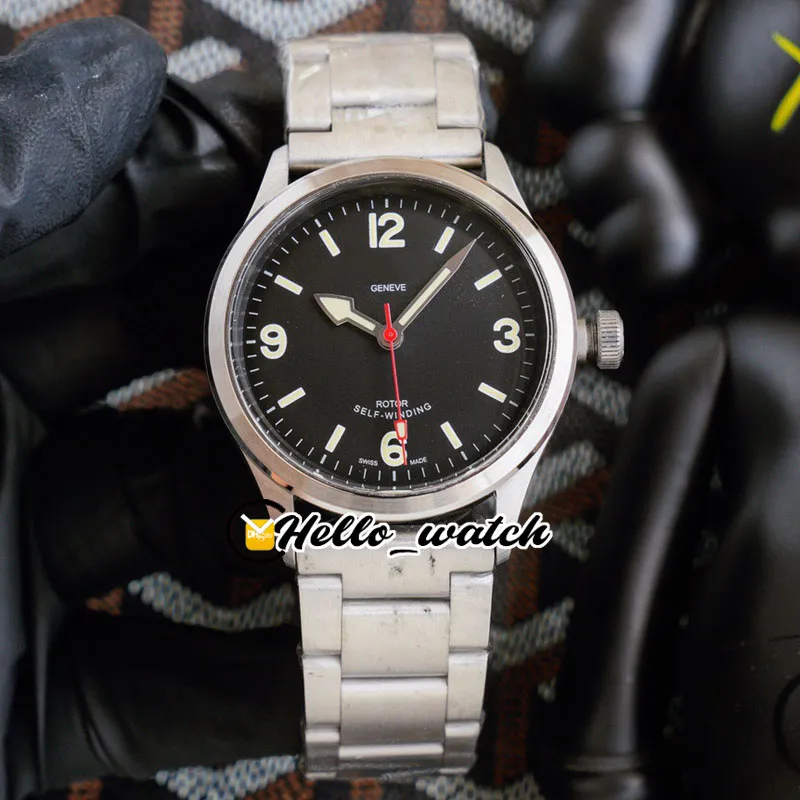 41 mm Ranger-Uhren M79910-0001 79910 Schwarzes Zifferblatt Asiatische 2813 Automatik-Herrenuhr Vollständiges Roségold-Stahlarmband Hello Watch HWTD 8 3466
