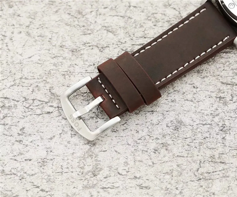 Zegarek marki Mężczyźni Foss Stylowy pasek w stylu wielofunkcyjnym Kwarcowe zegarki Kwarcowe zegarki Małe tarcze mogą działać FO12230A