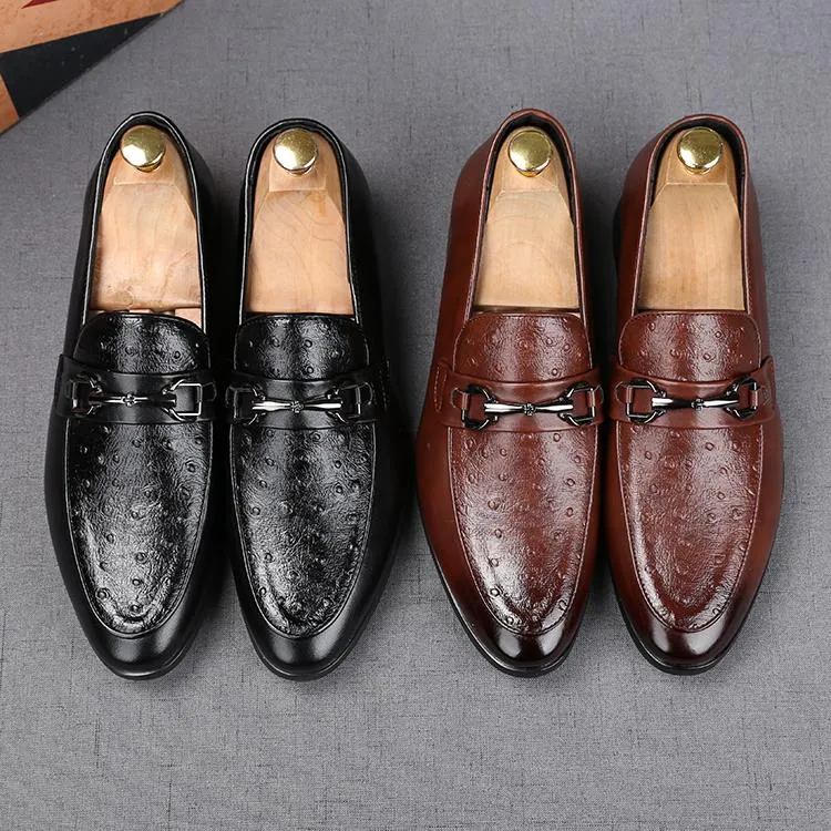 2022 Street Men Dress Shoes Formal Luxury Fashion Groom Wedding Evening Oxford Calzado de negocios atractivo