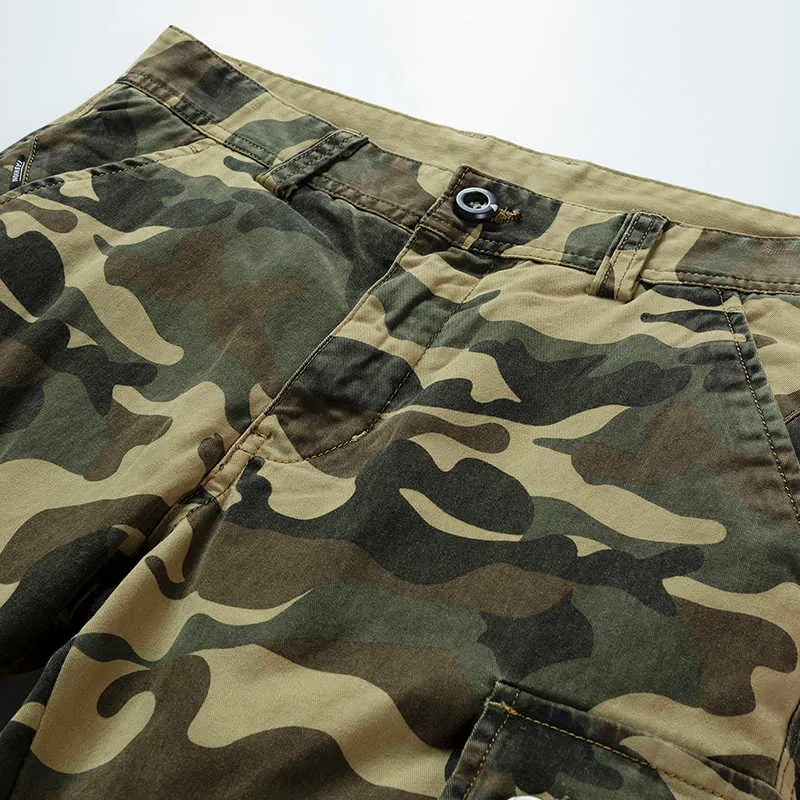 Männer Camouflage Cargo Hosen Männliche Hosen 2021 Plus Größe Streetwear Fashion Hosen Tasche Casual Jogginghose männer Kleidung Y0927