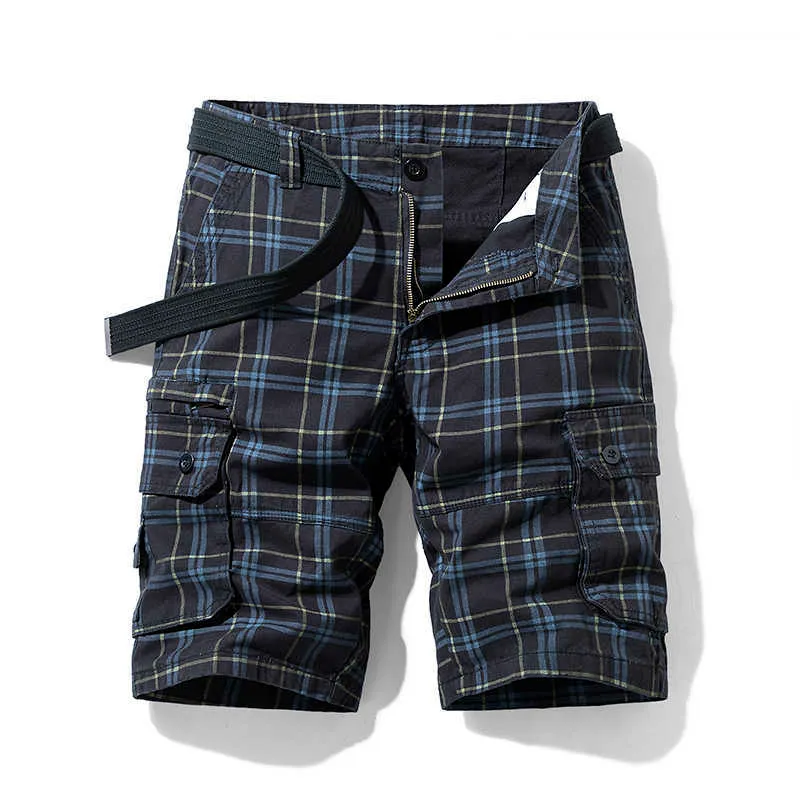 Frühling Männer Baumwolle Cargo Shorts Kleidung Sommer Casual Breeches Bermuda Mode Strand Hosen Los Cortos Cargo Short Männer 210622