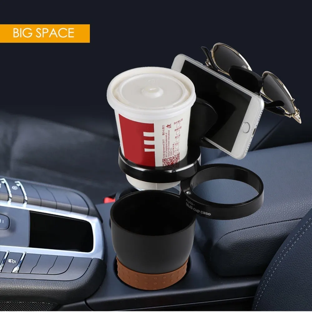 360 graders roterbar Universal Car Cup Holder Creative Drink Holder Multi-Function Storage Box Interior Dekoration Tillbehör