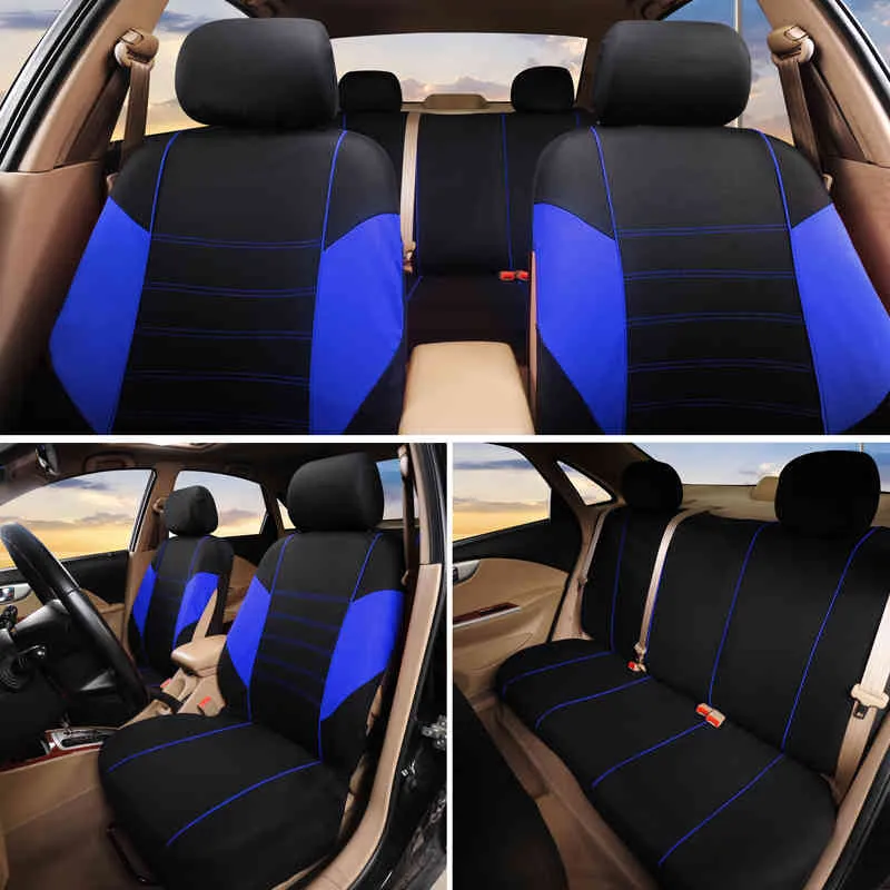Autostoelhoesjes Airbag Compatibel Fit De meeste auto, vrachtwagen, SUV, of van 100% ademend met 2 mm composiet spons polyester doek