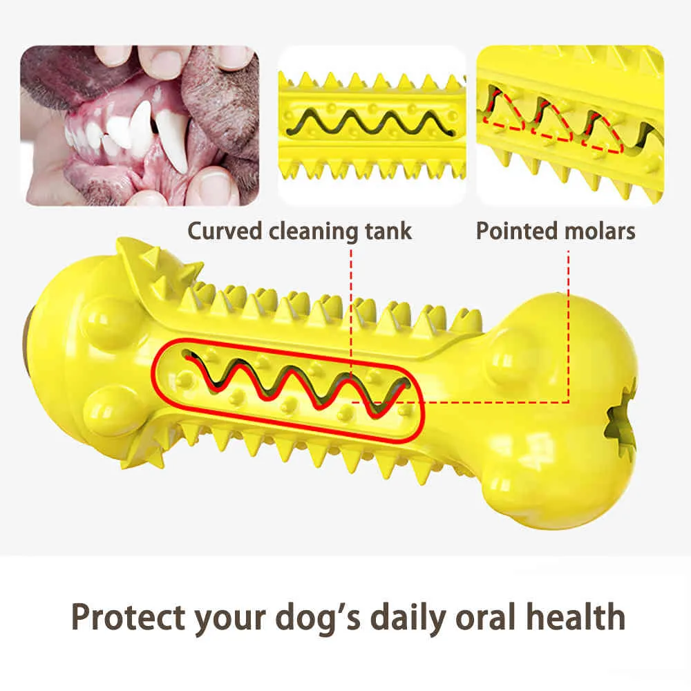 Dog Toy Pig Shape Teething Stick Interactive Toy Molar Leaky Food Bite Toy Float Chew Toys Pet Tooth Cleaning Dogs Toothbrush