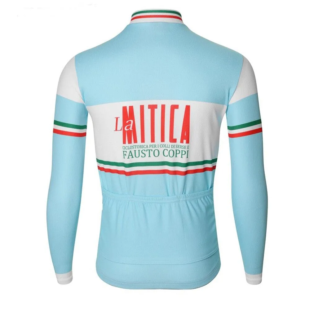 2021 Thermal La Mitica Fausto Coppi 레트로 사이클링 저지와 Fleece 옵션 2558
