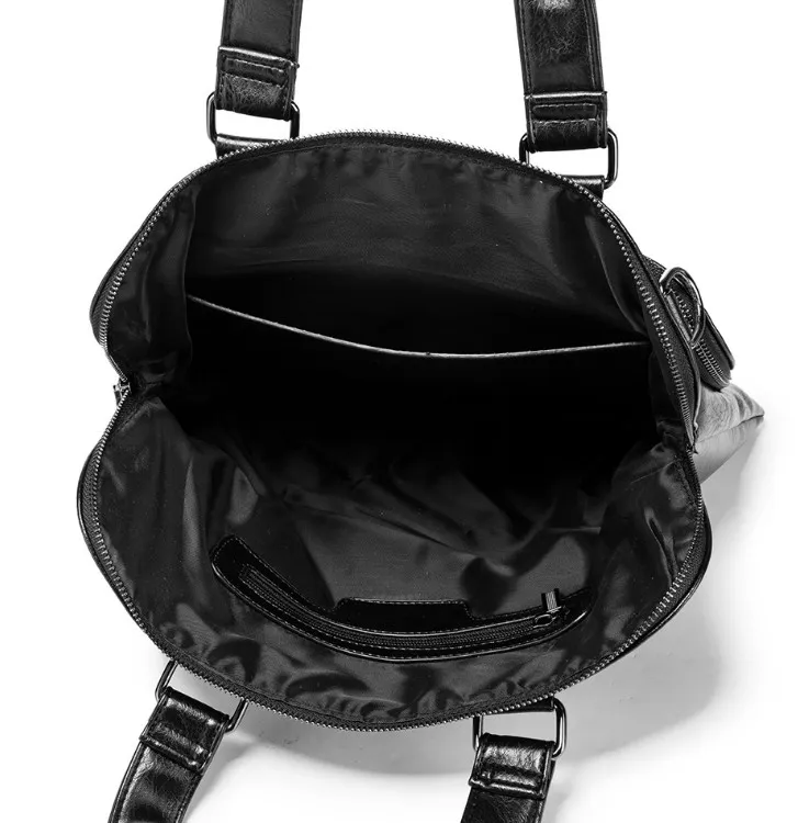 Business Briefcase Leather Men Bag Computer Laptop Handbag Man Shoulder Messenger Bag Men's Travel Bags Black Brown275x