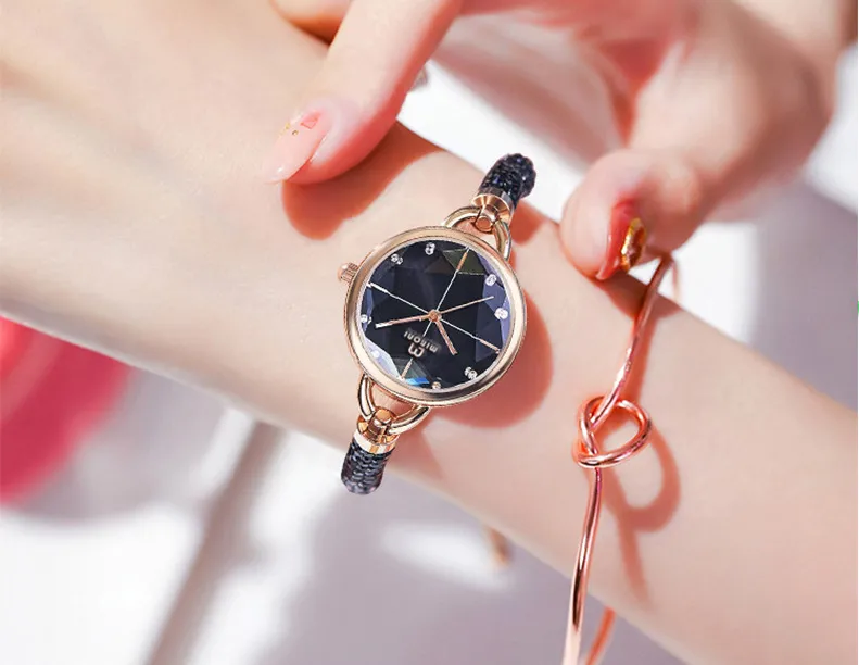 Contracted Modern Quartz Watch Ladies Bracelet Sports Exquiste Womens Watches Diamond Shiny Girls Wrist Watch Multicolor Optional247x