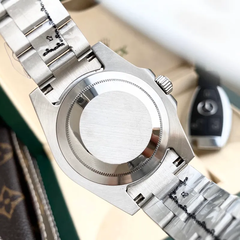Мужские часы с механическим механизмом 2813, автоматический ремешок из нержавеющей стали, 40 мм, керамический безель, высококачественные мужские часы, оптом, наручные часы 224l