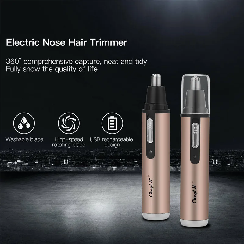 USB Аккумуляторная уха и клипер Мини безболезненный для удаления волос для волос на лице NoStrile Nasal Trimmer Trimmer Trimmer