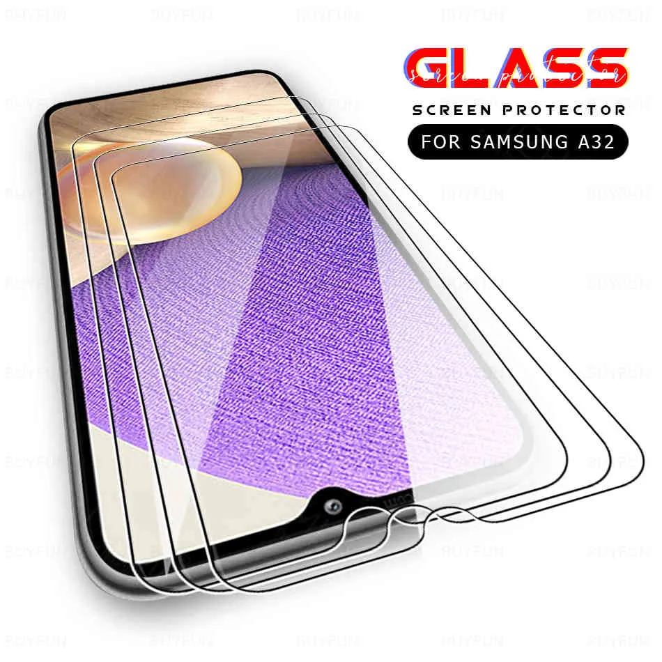 3 stks gehard glas voor samsung galaxy a32 5g 4g a12 a02s a02 a52 a72 a22 m62 screen protector samsun een 12 02 32 bescherm film