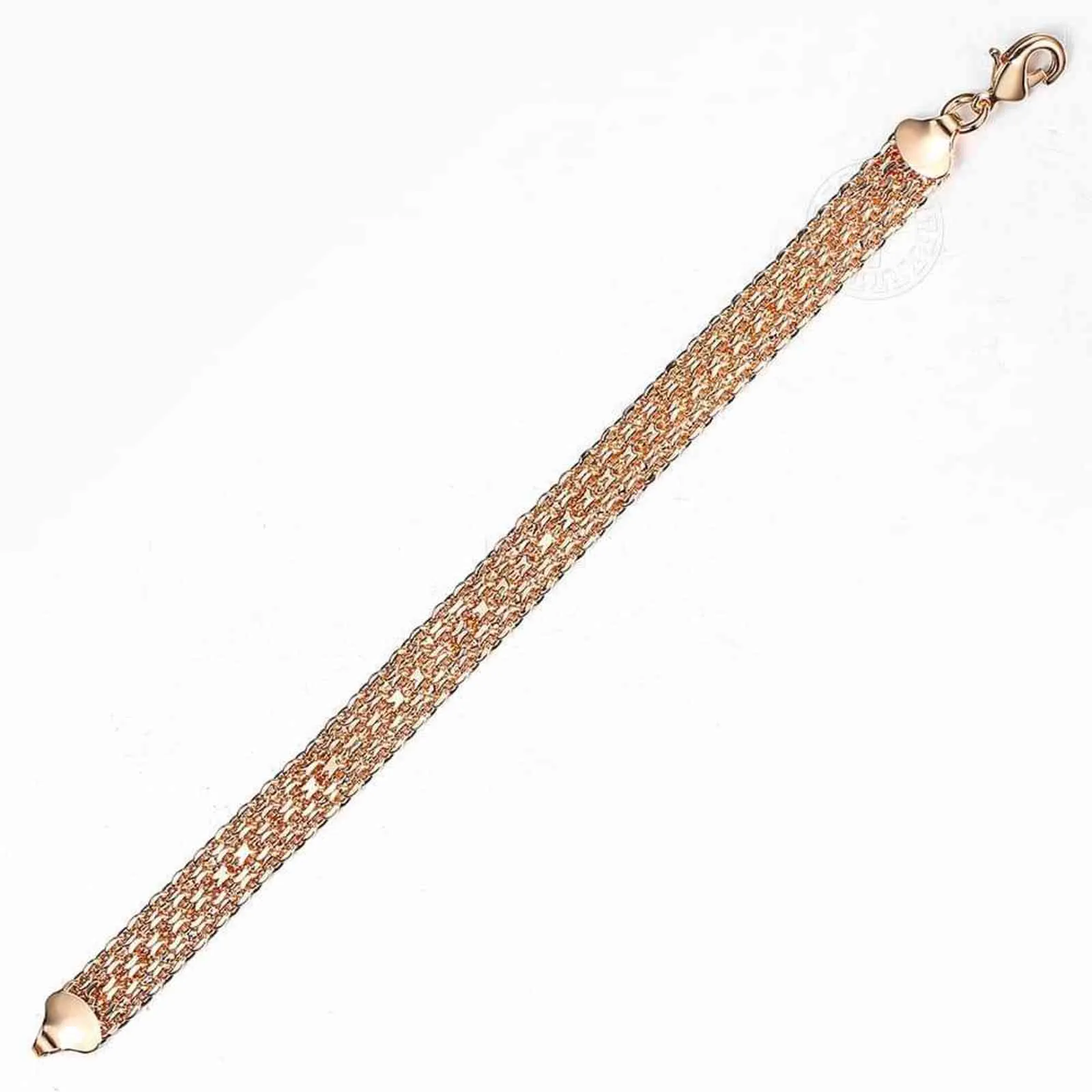 10mm 12mm Big Wide donna Uomo Bracciale e oro rosa Doppia tessitura Rolo Cavo Curb Link Catenaria Catena Gioielli Cbb01