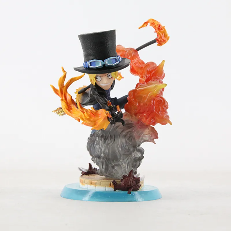 New Anime One Piece Figure Sabo Action Figures 16cm Fighting Ver. sabo Figurine PVC Collection Model Toys X0526