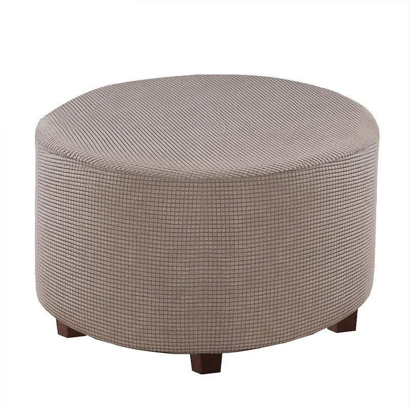 Tabouret rond pouf couverture lavable repose-pieds protecteur amovible repose-pieds chaise housse pour salon chambre canapé couvre 220302