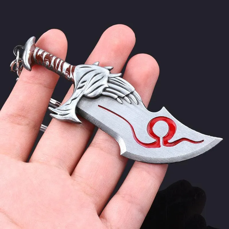 Keychains God of War 4 Kratos Sword Keychain Pendant Keyring Jewelry Men and Women Car Key Chain Accessories275s