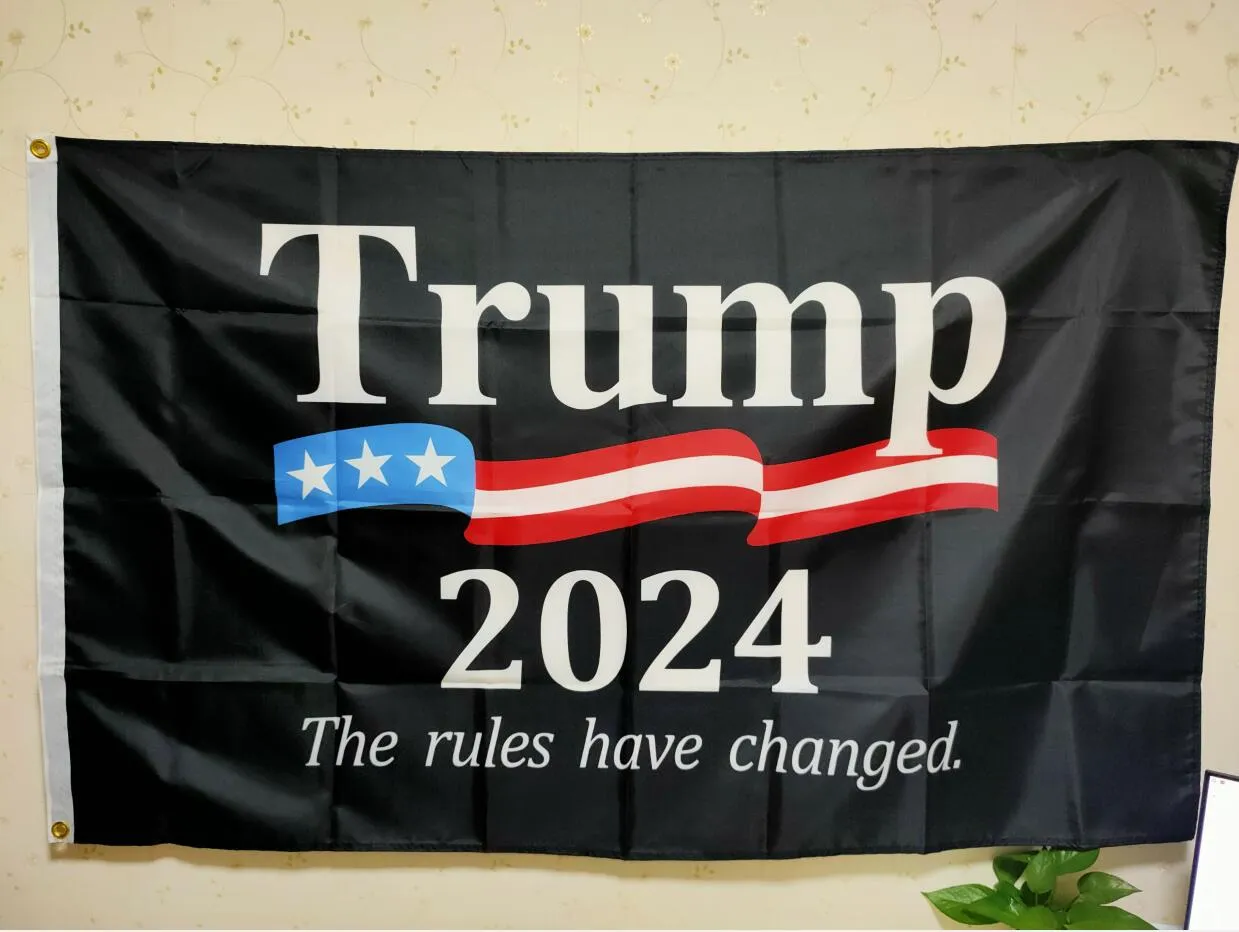 Donald Trump 2024 Bandeira Mantenha a América Grande novamente Presidente LGBT EUA As regras mudaram Take America de volta 3x5 pés 90x150 cm