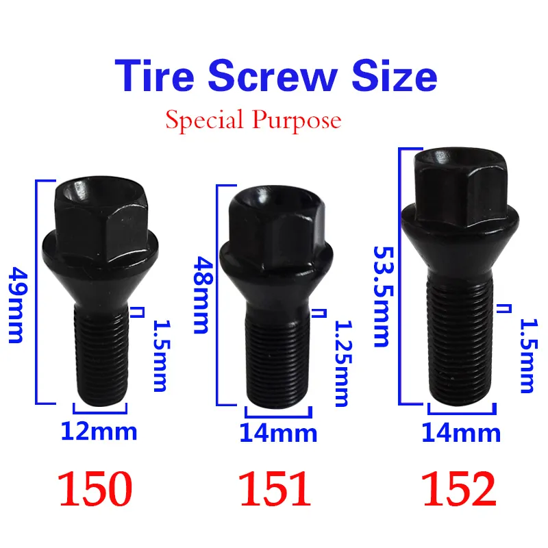 M12 1,5 1,5 m14 x 1,25 carro parafuso de vedação de vedação parafuso de bloqueio porca para F10 F11 F30 F32 F34 F15 F16 F25 F26 E60 E90 G30