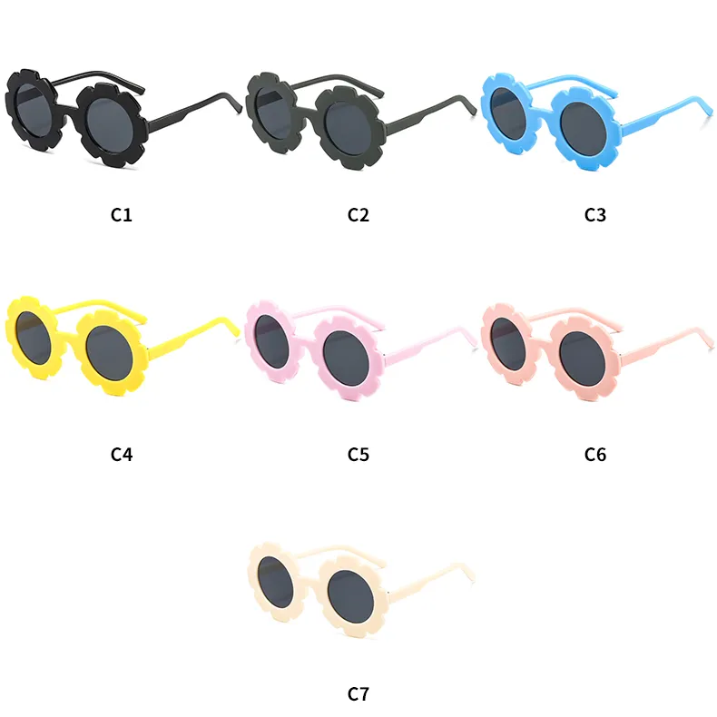 Les lunettes de soleil de haute qualité sont des lunettes de soleil vibrantes et polyvalentes pour enfants, tendance et cool, 2953