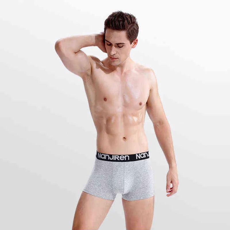 Boxer Shorts Underpants man Men's Panties Men Boxer Underwear Cotton for Male Couple Sexy Set Large Size Soft H1214