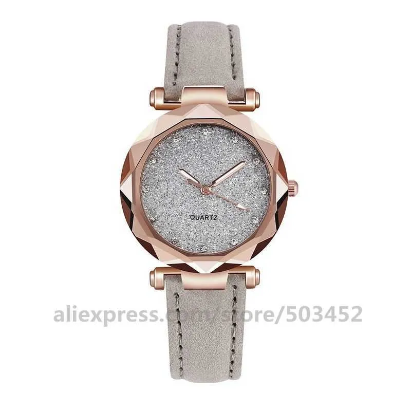 Simple Femmes Montres Romantique De Mode Montre-Bracelet Designer Horloge Casual Lady Ciel Étoilé Montre Femme 210616