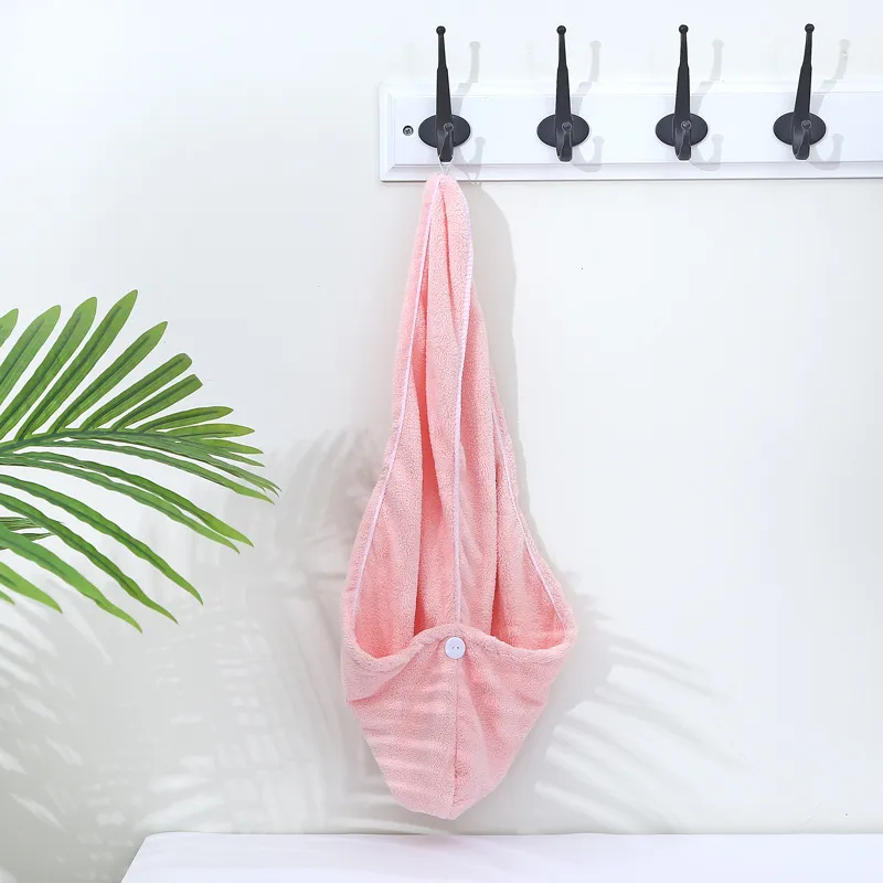 Shower Caps Women Towel Super Absorbent Quick-drying Thicker Microfiber Bath Towel Hair Dry Cap Rapid