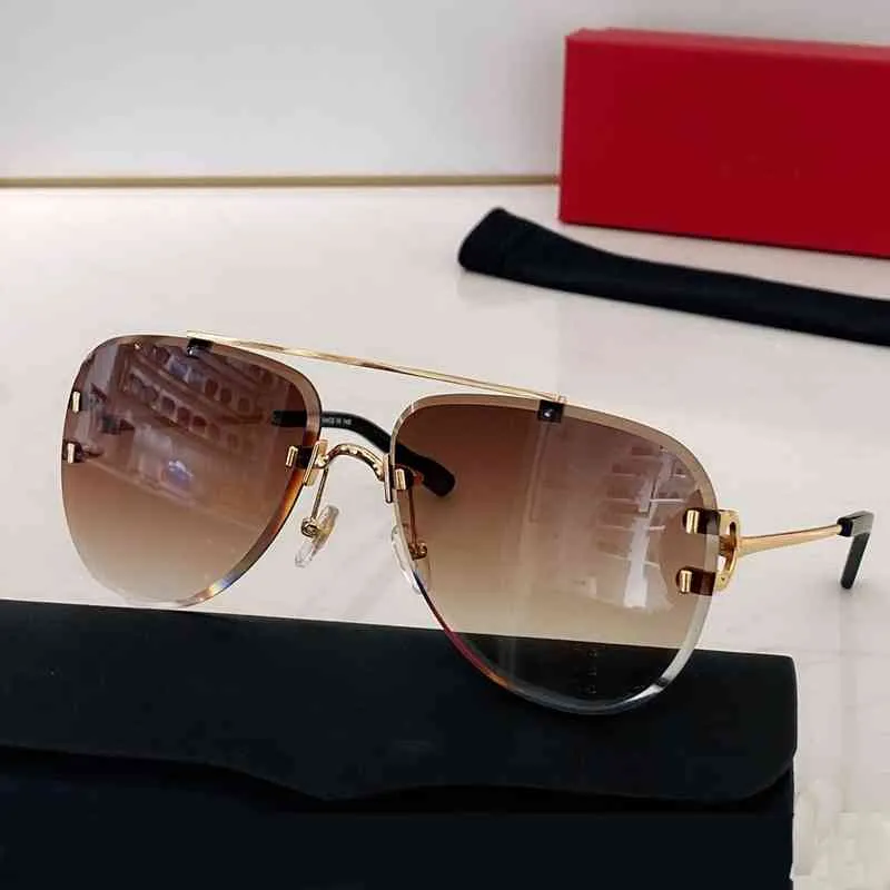 70% de réduction sur la boutique en ligne des lunettes de soleil coupées de diamants pour hommes de mode de mode Sun Vintage Cool Mirror Shades Eyewear Gafas Sol Mujer4210202
