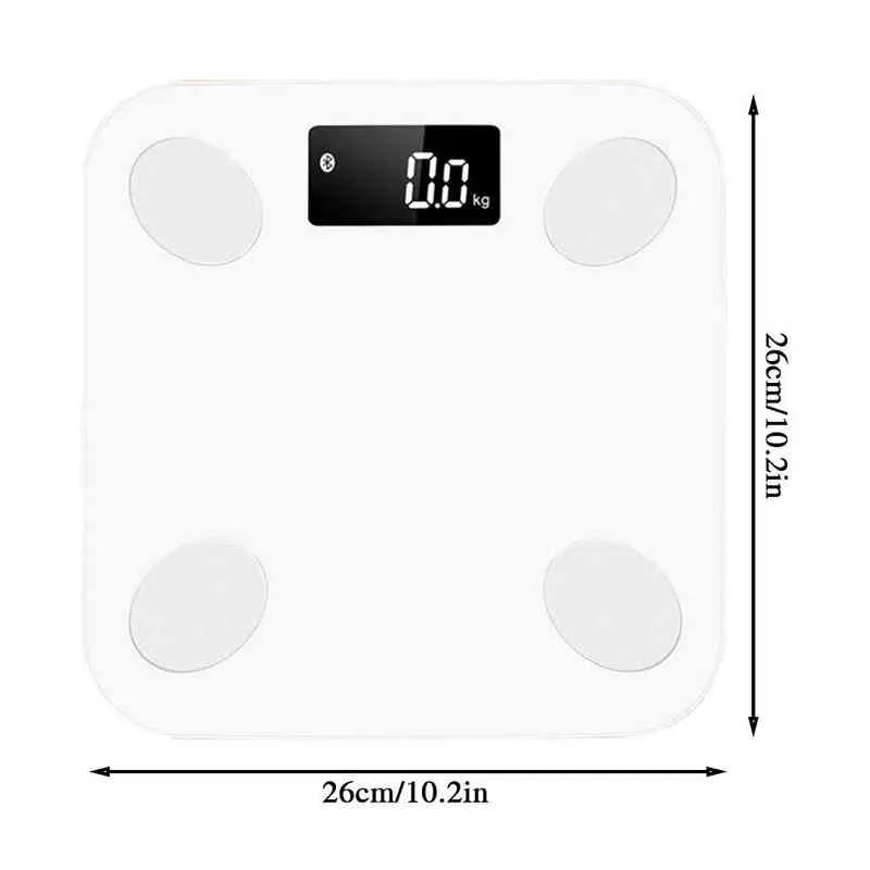 体重スケール筋肉の実用的な耐久性のある質量BMI ワイヤレスデジタルバスルームの供給Bluetooth電子スケールH1229