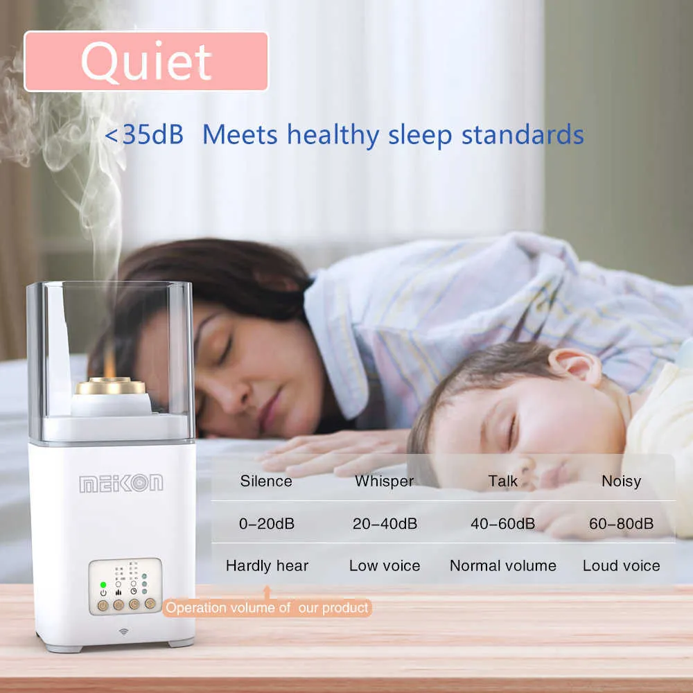 Super quiet Air Humidifier mini Essential Oil Diffuser for bedroom Sleep aid 210724