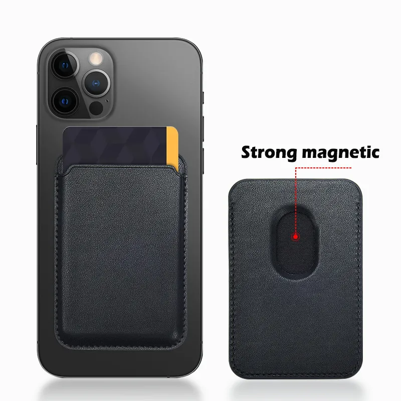 Luxury Leather Wallet Card Solt Bag For iPhone 12 13 Pro Max 13 Mini Magnetic Fashion Card Holder Back Case For iPhone 12 13mini1205805