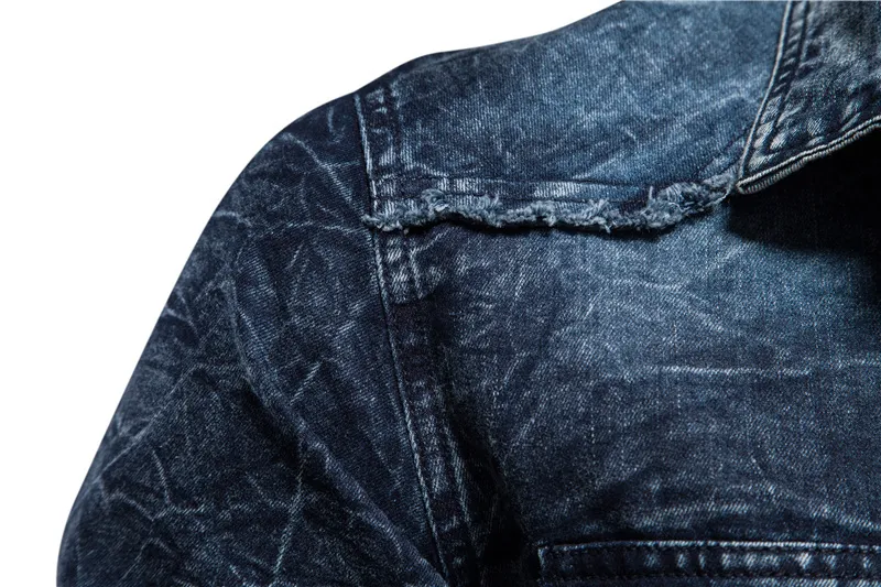 AIOPESON 100% coton coupe ajustée Denim chemises hommes décontracté couleur unie à manches longues s Jeans automne mode pour 220309