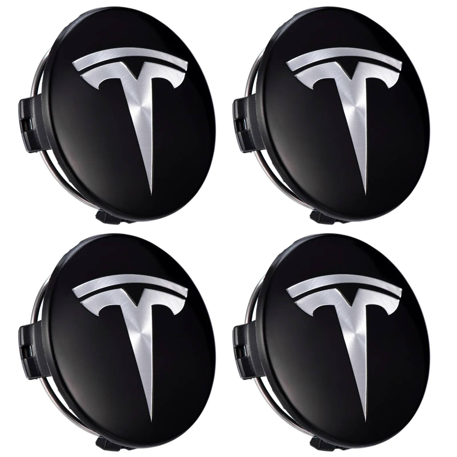 Pour Tesla Aluminium Model 3 S x Y Y Roue Capes Capes Couvre-Couvre Coupure de couverture Kit de logo Pneus décoratifs Cap